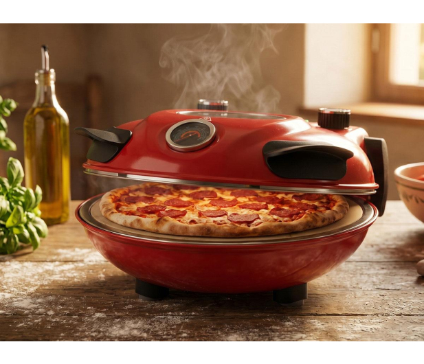 ExtraLink Piec do pizzy pizza oven z okienkiem termometrem 1200W Infer - 1585405 - zdjęcie 8